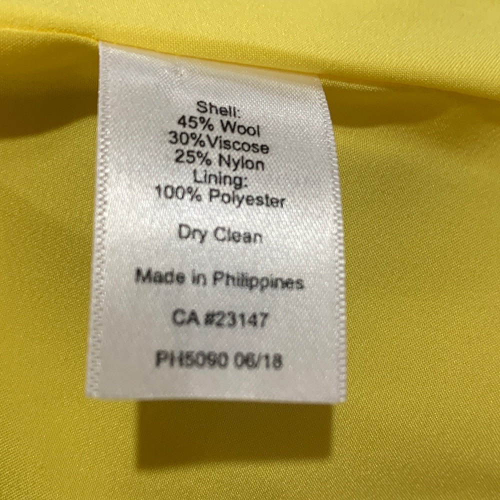 Talbots Mustard Yellow Blazer Size 8 - Picture 4 of 5